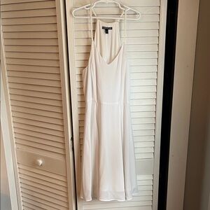 Express Ivory Spaghetti Strap Dress